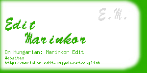edit marinkor business card